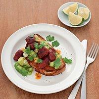 Rezept von jane hornby: avocado-chorizo-toast