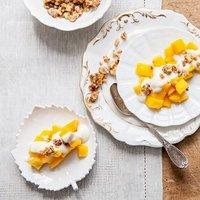 Rezept von ferran adrià: mango mit schokojoghurt