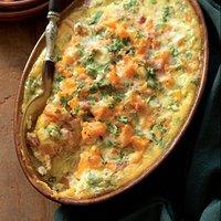 Rezept von alfred haefeli: kürbisauflauf mit schinken