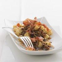 Rezept von cornelia poletto: pasta mit balsamico-linsen und knusperschinken