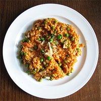 Rezept von giorgio locatelli: risotto mit scharfer wurst und erbsen