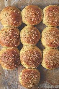 Brioche burger buns – burger brötchen