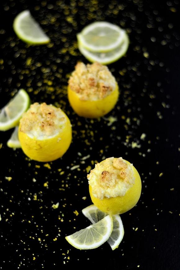 Zitronen Cheesecake Crumble