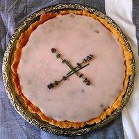 Rhabarber-Kardamom-Holunderblüten-Mazarinkuchen