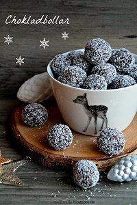 Julgodis nr.6: chokladbollar mit kokos.
