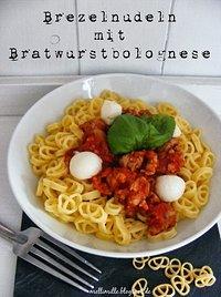 Bavaria meets italian oder brezelnudeln treffen auf bratwurstbolognese!