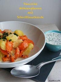 Soulfood: dänische möhrenpfanne mit schnittlauchsoße