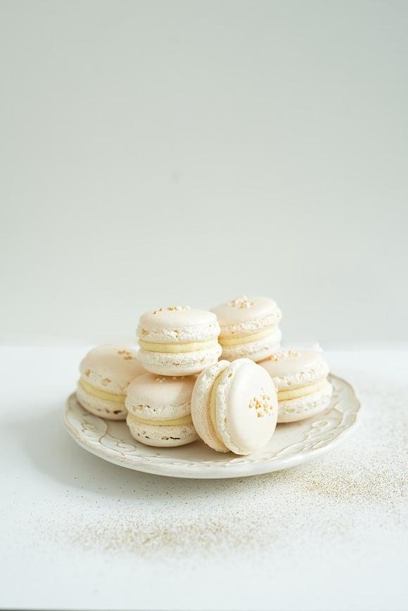 Weiße Macarons
