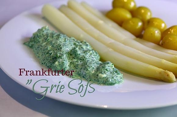 Luftpost frankfurt venedig grüne soße weißer spargel mini-kartoffeln butter