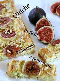Der feigen wunsch war mir befehl: quiche di fichi, formaggio montasio e prosciutto cotto