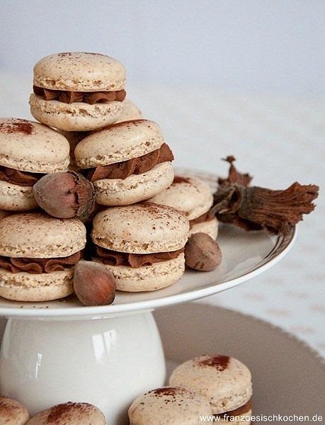 Haselnuss Macarons