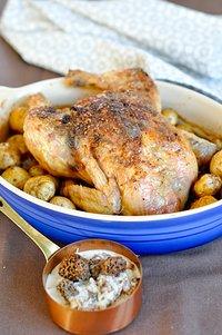 Poulet aux morilles