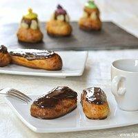 Éclairs au chocolat et religieuses