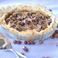 Tarte fine aux bolets et noisettes (tarte mit steinpilze und haselnüsse)