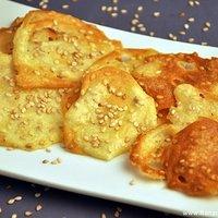 Tuiles salées au sésame (salzige Dachziegeln mit Sesam)