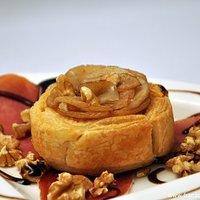 Feuilleté poire-chèvre (birnen-ziegenkäse in blätterteig)