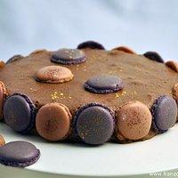 Gâteau au mocca et aux macarons pour antje (mocca-macarons-torte für antje)