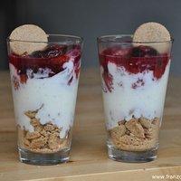 Verrine mit Pflaumen